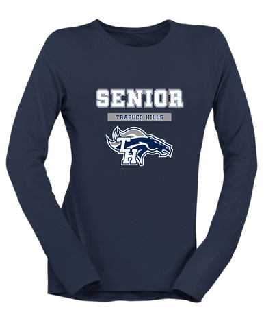 Trabuco Hills Mustangs Senior #2 Women's LS T-Shirt