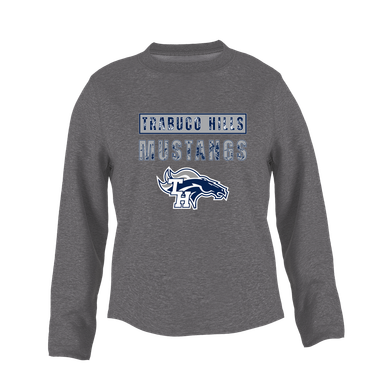Trabuco Hills Mustangs Mascot #9 Women's Sweatshirt
