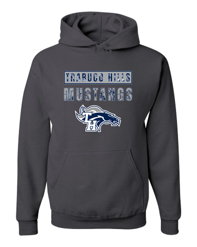 Trabuco Hills Mustangs Mascot #9 Men's Premium Hoodie
