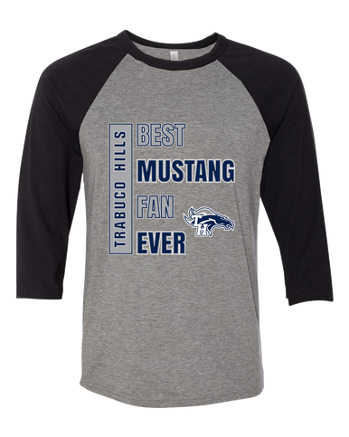 Trabuco Hills Mustangs Best Mustang Fan Women's Baseball T-Shirt