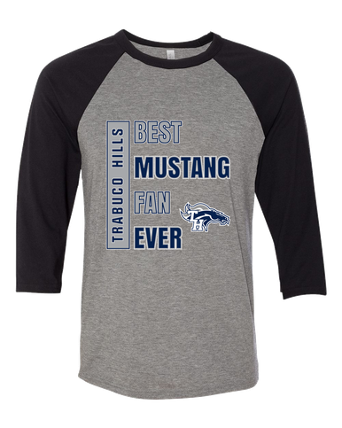 Trabuco Hills Mustangs Best Mustang Fan Men's Baseball T-Shirt