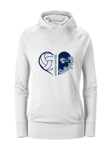 Trabuco Hills Mustangs Heart Volleyball Women's Hoodie