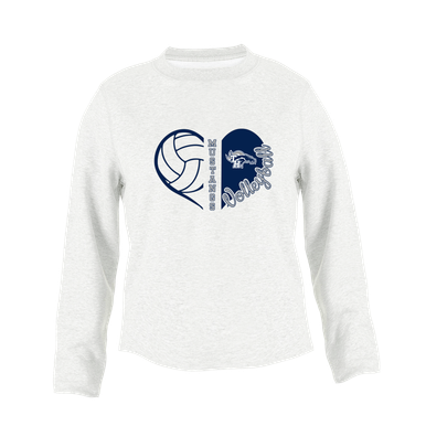 Trabuco Hills Mustangs Heart Volleyball Women's Sweatshirt