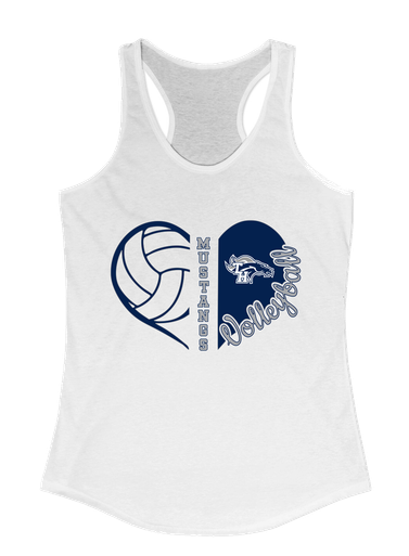 Trabuco Hills Mustangs Heart Volleyball Women's Tank Top