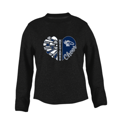 Trabuco Hills Mustangs Heart Cheer Women's Sweatshirt