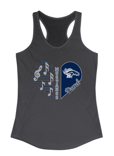 Trabuco Hills Mustangs Heart Band Women's Tank Top