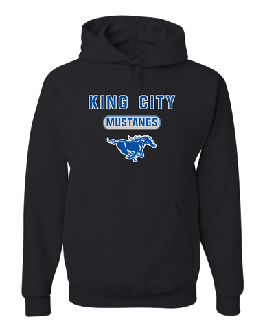 King City Mustangs Mascot #3 Men's Premium Hoodie