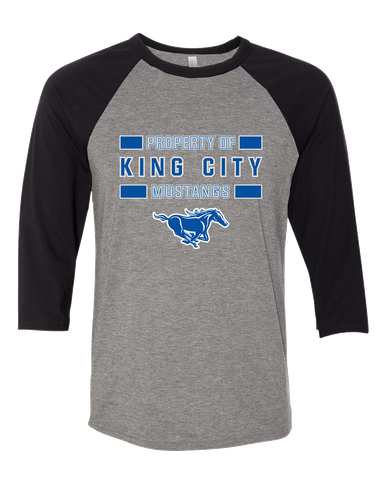 King City Mustangs Property Of Women's Baseball T-Shirt