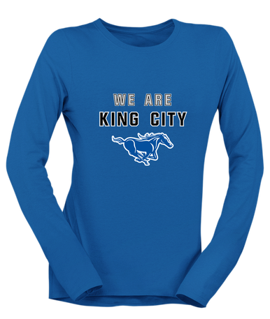 King City Mustangs We Are Women's LS T-Shirt