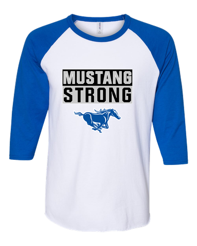 King City Mustangs Strong #1 Men's Baseball T-Shirt