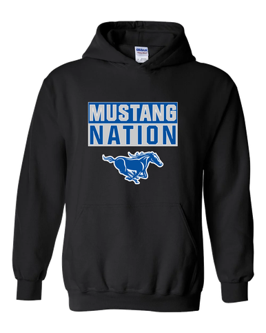 King City Mustangs Nation #1 Men's Hoodie