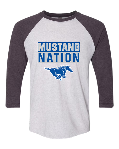 King City Mustangs Nation #1 Women's Baseball T-Shirt