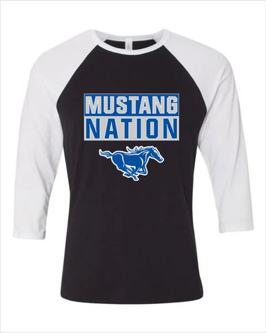 King City Mustangs Nation #1 Men's Baseball T-Shirt
