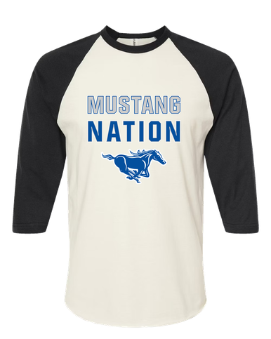 King City Mustangs Nation #2 Women's Baseball T-Shirt