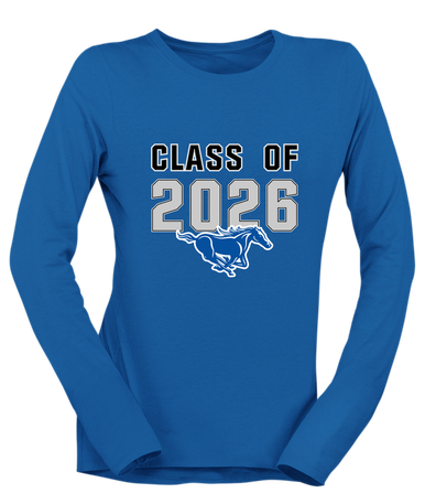 King City Mustangs Class of 2026 Women's LS T-Shirt