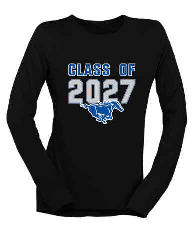 King City Mustangs Class of 2027 Women's LS T-Shirt
