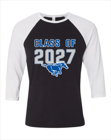 King City Mustangs Class of 2027 Women's Baseball T-Shirt