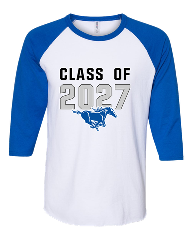 King City Mustangs Class of 2027 Men's Baseball T-Shirt