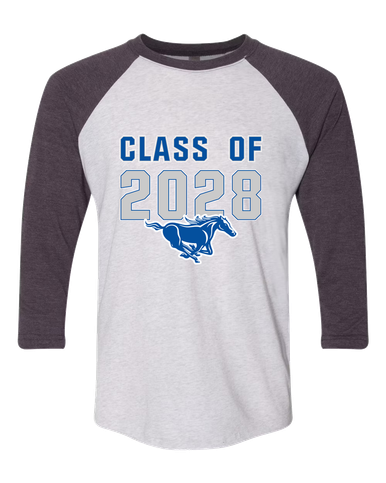 King City Mustangs Class of 2028 Women's Baseball T-Shirt