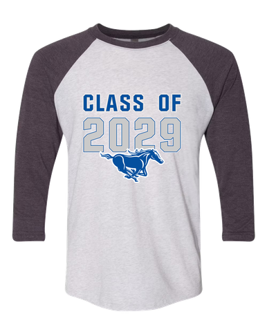 King City Mustangs Class of 2029 Men's Baseball T-Shirt