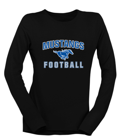 King City Mustangs Football #1 Women's LS T-Shirt