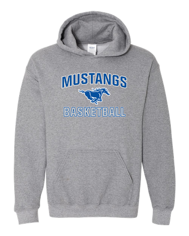 King City Mustangs Basketball #1 Men's Hoodie