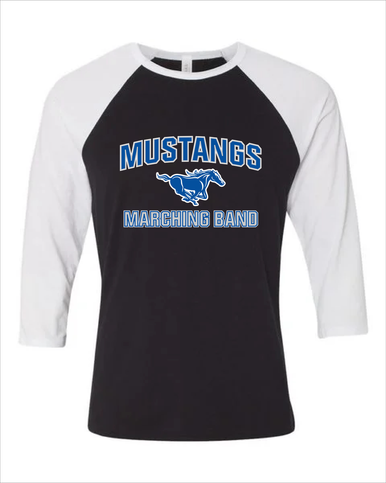 King City Mustangs Marching Band Men's Baseball T-Shirt