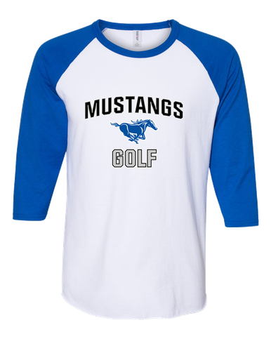 King City Mustangs Golf Women's Baseball T-Shirt