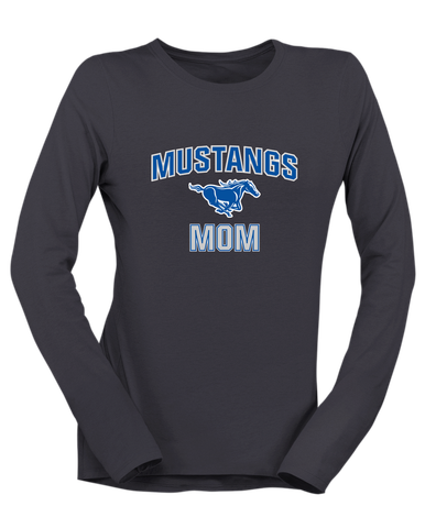 King City Mustangs Mom Women's LS T-Shirt