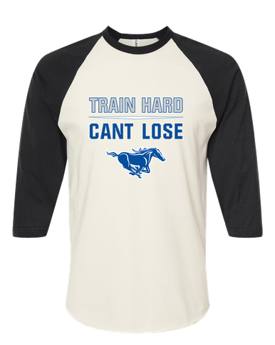 King City Mustangs Train Hard, Can't Lose Men's Baseball T-Shirt