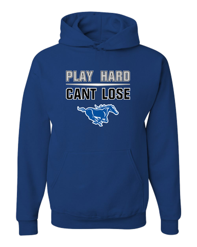King City Mustangs Play Hard, Can't Lose Men's Premium Hoodie