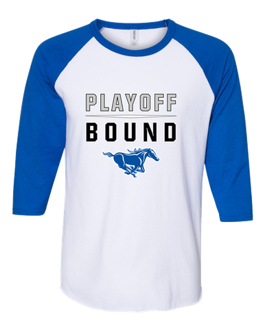 King City Mustangs Playoff Bound Women's Baseball T-Shirt