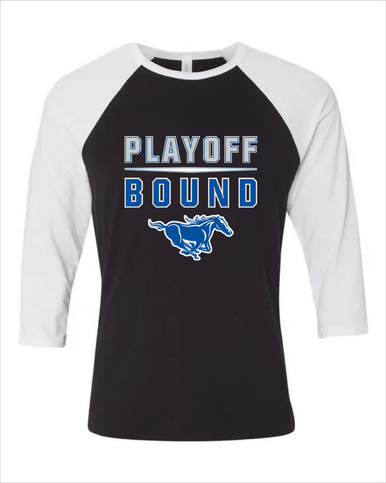 King City Mustangs Playoff Bound Men's Baseball T-Shirt