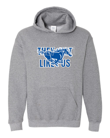 King City Mustangs They Not Like Us #2 Men's Hoodie