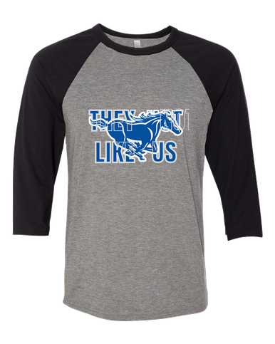 King City Mustangs They Not Like Us #2 Men's Baseball T-Shirt