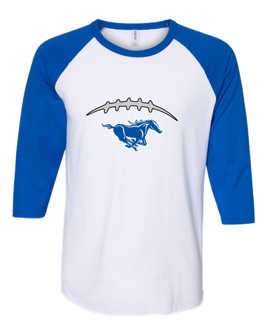 King City Mustangs Football #2 Men's Baseball T-Shirt