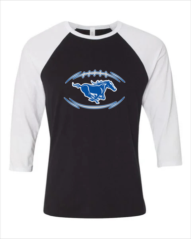 King City Mustangs Football #3 Men's Baseball T-Shirt