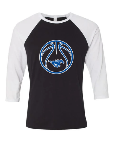 King City Mustangs Basketball #2 Women's Baseball T-Shirt