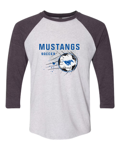 King City Mustangs Soccer #2 Women's Baseball T-Shirt
