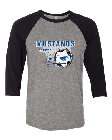 King City Mustangs Soccer #2 Men's Baseball T-Shirt