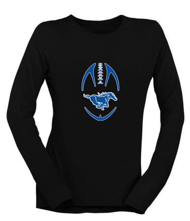King City Mustangs Football #4 Women's LS T-Shirt