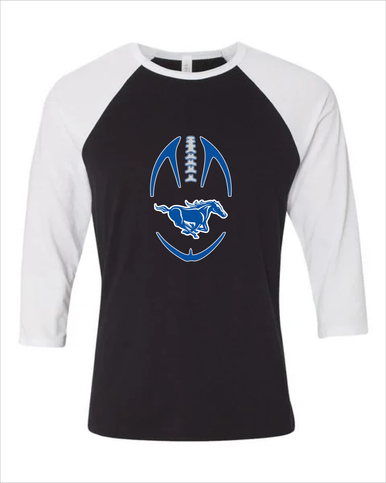 King City Mustangs Football #4 Women's Baseball T-Shirt
