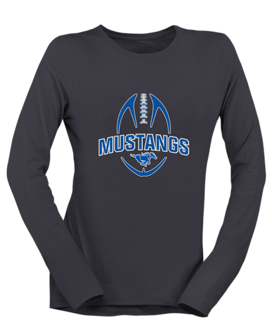 King City Mustangs Football #5 Women's LS T-Shirt