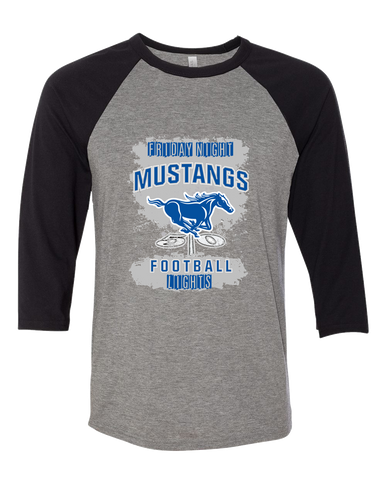 King City Mustangs Football #6 Women's Baseball T-Shirt