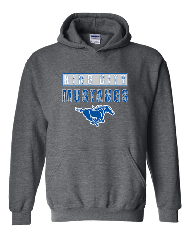 King City Mustangs Mascot #9 Men's Hoodie