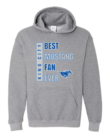 King City Mustangs Best Mustang Fan Men's Hoodie