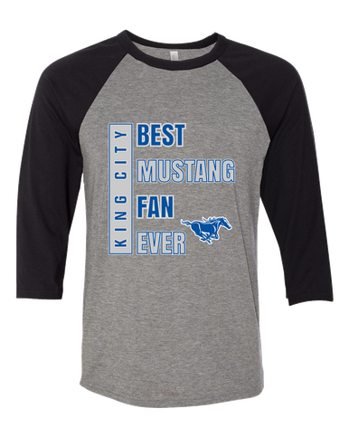 King City Mustangs Best Mustang Fan Women's Baseball T-Shirt