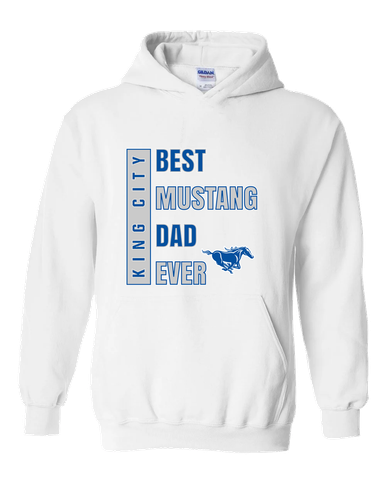 King City Mustangs Best Mustang Dad Men's Hoodie