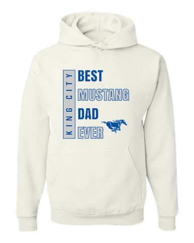 King City Mustangs Best Mustang Dad Men's Premium Hoodie