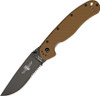 Ontario RAT I - Coyote Brown/Black - partially serrated (ON8847) ( ON8847CB)